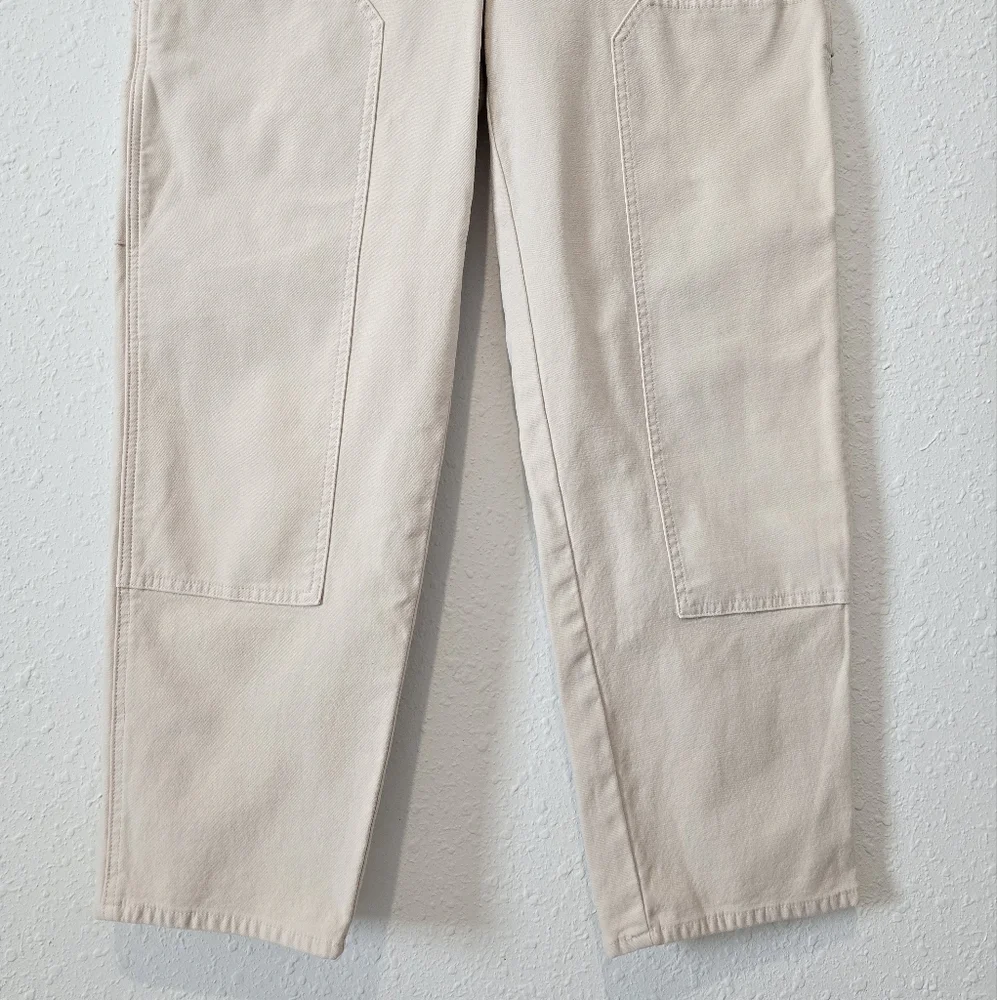 Aritzia Wilfred Cream Utility Patch Pocket Relaxed Pants 10 - Picture 5 of 10